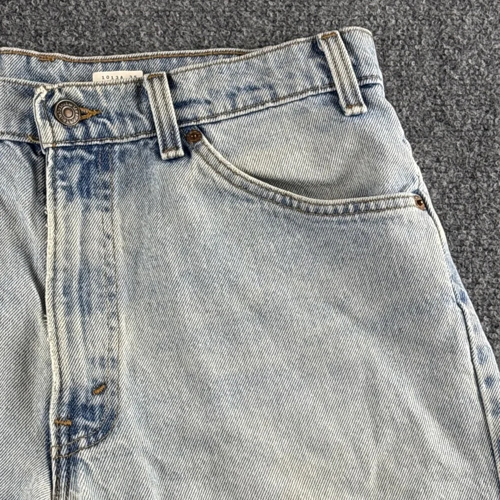 Vintage 90s Levi's 550 Orange Tab Shorts W34 Blank Tab Rare Light Wash Jorts